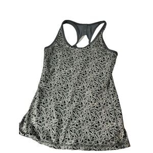 Mission Women's Racer Back Geometric Tank Top Fitted Size M